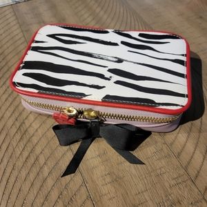 Trish McEvoy limited edition zebra Makeup planner bag